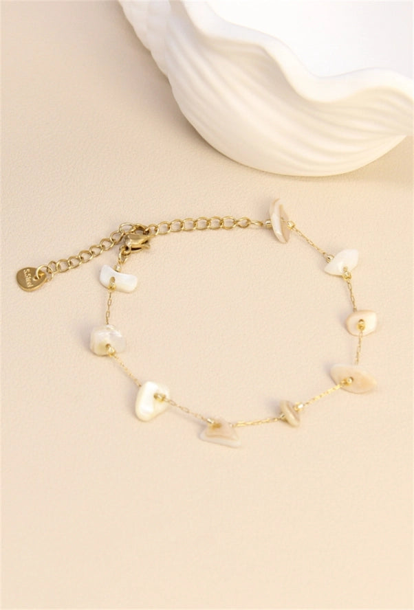Armband mit mehrfarbigem Perlmuttstein