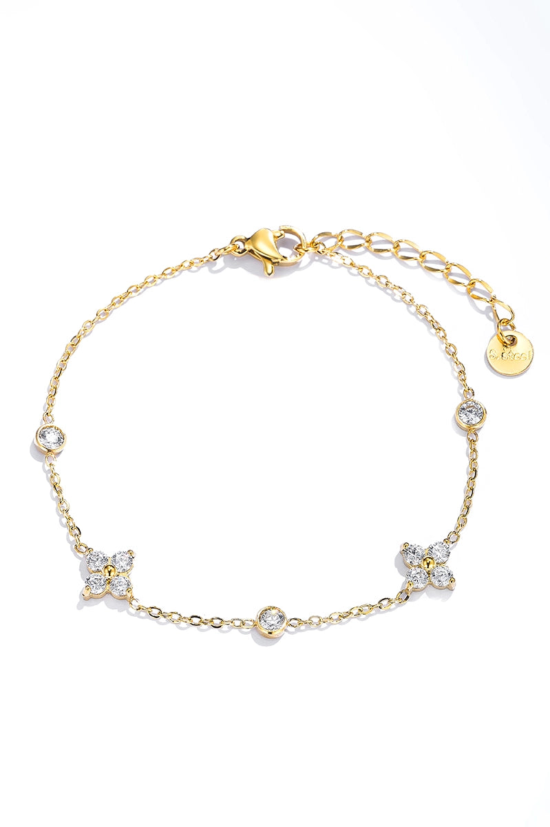 Brise Florale Armband in Gold & Silber