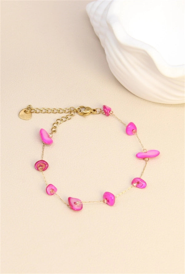 Armband mit mehrfarbigem Perlmuttstein
